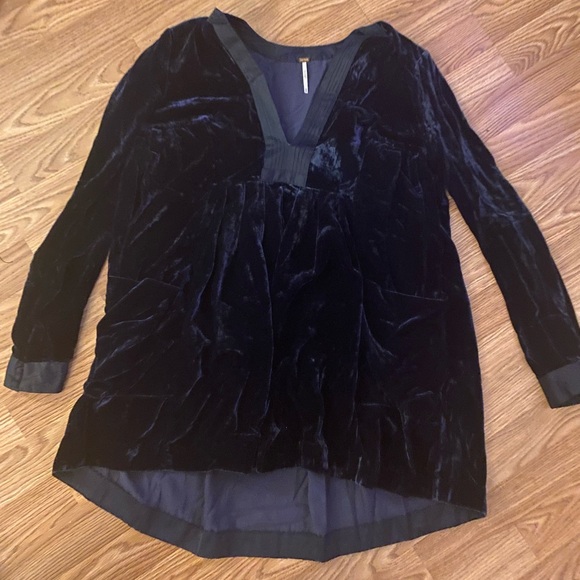 Free People Choose Me Velvet Mini Dress - Picture 7 of 11